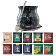 Yerba Mate Set 10x50g Bombilla Tekvica 500g