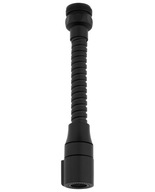 Perlátor perlátor, dlhý, dvojfunkčný, flexibilný kovový, čierny