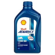 SHELL Advance AX7 4T 15W50 1L - polosyntetický motocyklový olej