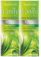 2 x BIELENDA VANITY DEPILAČNÝ KRÉM ALOE 100 ML Upokojuje podráždenia