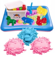 BibiMoon Kinetic Sand 3kg SADA KRABIČKY NA PIESOK FORMY