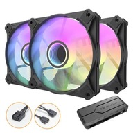 Sada ventilátorov Darkflash 3v1 RGB + ovládač