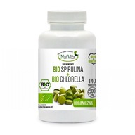 Spirulina a Chlorella Bio 140 t NatVita