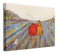 Sam Toft Lavender Field Maľba na plátne 40x30 cm