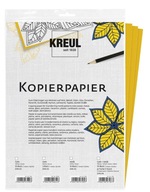 Papier, pauzovací papier na tmavých látkach - Kreul - žltý, A3, 3 listy.