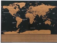 Scratch World Map pre cestovateľov + XXL príslušenstvo