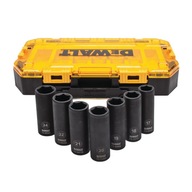 Sada 7 kusov. 1/2 Nárazové objímky Dewalt 17-24 mm