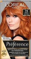 Loreal Preference permanentná farba na vlasy 74 Dublin Copper Mango