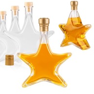 5x STAR Fľaša 200 ml VIANOCE NA VIANOCE VÍNO LIKÉRY LIKÉR + KORKY