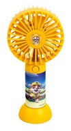 Paw Patrol Rubble Fan Ručný ventilátor Prenosný pre deti Žltý vzor