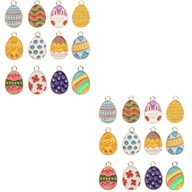 48ks kovové šperky Lovely Egg Charms