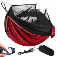 Turistická HAMMOCK SURVIVAL PIKNIK SIEŤA NA KOMÁRIU Veľký Pohodlný na výlet