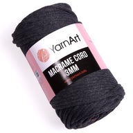 YarnArt MACRAME CORD CORE 3 mm šedá 758