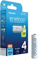 4x batérie Panasonic eneloop AA R6 2000 mAh