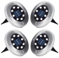 SOLÁRNE ZEMNÉ LAMPY Disk Light 4 KS Set