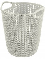 Kôš na papier Curver Knit, kancelársky kôš, 7l, krém