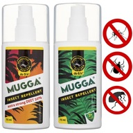 Mugga sprej 50% DEET + sprej 9,5% DEET