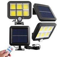 SOLAR LAMPA 128 LED COB SÚMRAK SNÍMAČ POHYBU