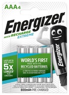 4x ENERGIZER EXTREME AAA R03 800mAh BATÉRIE