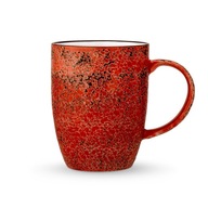 Veľký červený porcelánový hrnček Wilmax 460 ml