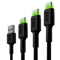 Green Cell 3x GC Ray USB set - USB-C 30,120,200