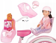 Sedačka na bicykel s prilbou pre detskú bicyklovú bábiku Our Generation