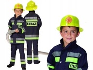 FIREMAN Outfit KARNEVALOVÝ kostým 116 FIREMAN na ples