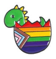 Špendlík, progresívny dinosaurus PRIDE LGBT špendlík