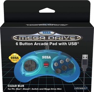 SEGA Mega Drive Oficiálna podložka USB Blue PC Switch