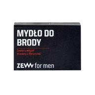 Zew For Men mydlo na bradu s dreveným uhlím, 85 ml