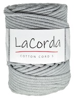 La Corda Cotton String 5 mm 100m šedá Col.