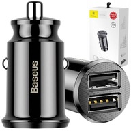 Baseus mini rýchlonabíjačka do auta 2xUSB 3,1A