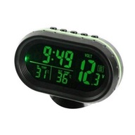 Teplomer do auta 3v1 Voltmeter, Hodiny