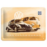 NÁPISOVÝ PLAGÁT KOVOVÝ 15x20 VW Beetle BUS T1 Uhorka