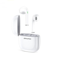 Slúchadlá AWEI Bluetooth 5.0 T28 TWS + dokovacia stanica biela/biela