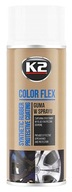 400 ML K2 COLOR FLEX SPREJ GUMA BIELA ​​D4Q01