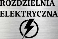 Hliníkový nápis Elektrorozvádzač 15x10, nerez