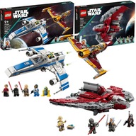 LEGO STAR WARS E-Wing – stíhačka Shin Hati + raketoplán T6 Ahsoka Tano 75362