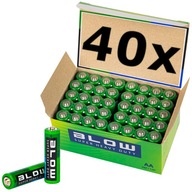 40x VÝKONNÁ BLOW AA BATÉRIA LR6 R6 1,5V SADA PRSTOV