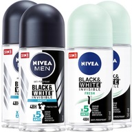 NIVEA ANTIPERSPIRANT B&W Roll-on 4*50ML SET