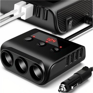 CIGARETOVÝ ZAPAĽOVAČ ZÁSUVKY 12/24V 4xUSB 3,6A