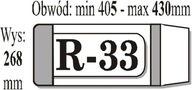 NASTAVITEĽNÝ OBAL KNIHY R33 (50KS) IKS