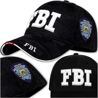 FBI čierna športová šiltovka Outdoor Pánska šiltovka Bavlna