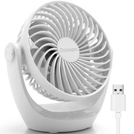 Stolný USB ventilátor Ocoopa D602 biely