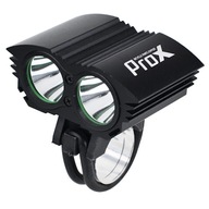 PROX DUAL LED BICYKEL LAMPA, BATÉRIA 1600 Lm, ČIERNA