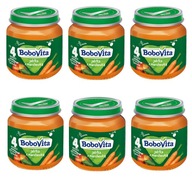 BOBOVITA JABLKÁ A MRKVOVÝ DEZERT 4M+ 6X125G