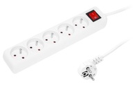 Blow Power Strip, 5 zásuviek, 1,5 m, biela