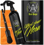 RR CUSTOMS RRC BAD BOYS WHEEL CLEANER GEL NEON 1L Fiber Brush