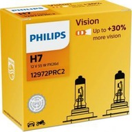Philips H7 autožiarovky 12V 55W PX26d Vision +30% viac svetla
