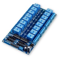 16-kanálový 12V 10A 0V modul nízkeho riadiaceho relé pre Arduino